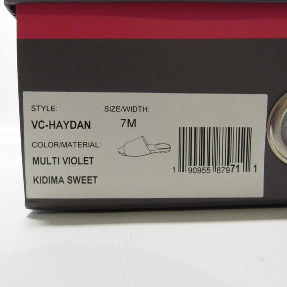Vince Camuto Single Band Slides ~ Haydan ~ Multi Violet Size 7 NIB - Picture 7 of 7